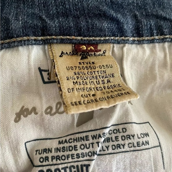 7 For All Mankind Bootcut Medium Wash Denim Jeans Size 30 - Picture 8 of 8